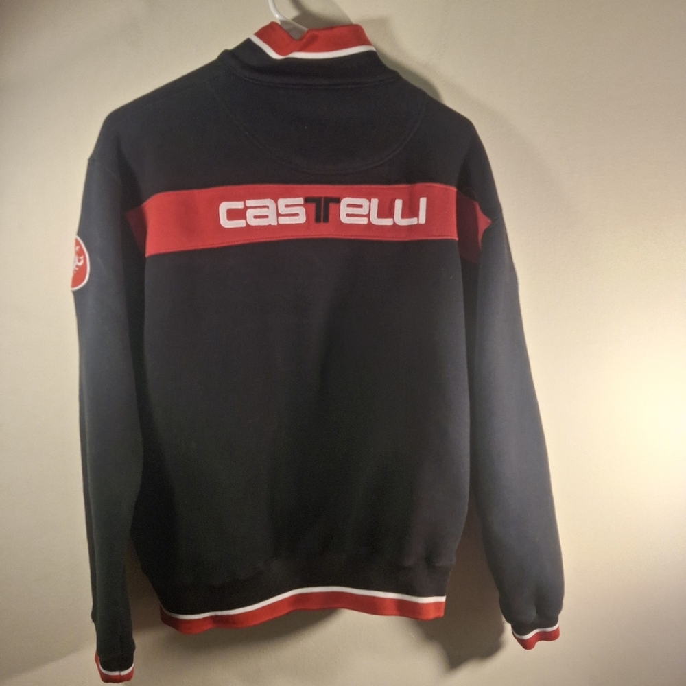 Castelli Women's Rosso Corsa Black Long Sleeve Bomber Jacket Size M - Picture 2 of 12